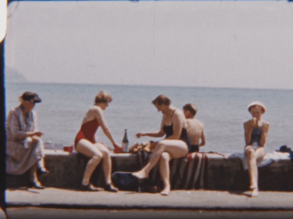 family beach